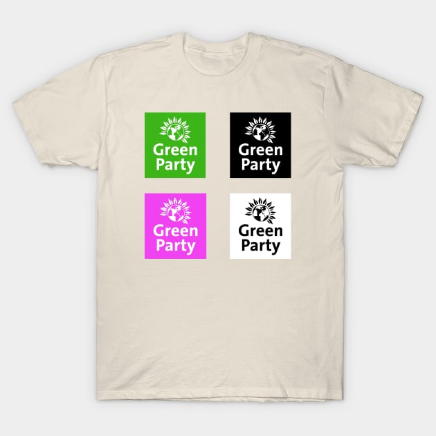 Green Party - UK Politics T-Shirt by Football from the Left